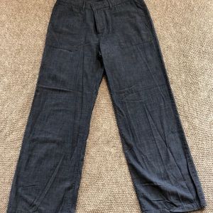 Banana Republic, Chambray, Wide-leg, trouser pants